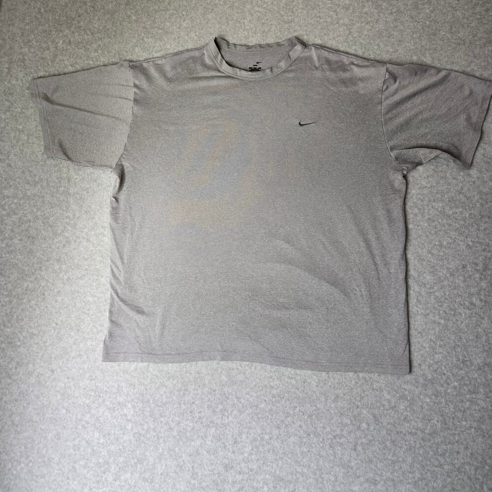 Nike Dri-Fit Men's Performance Stretch Gray Short Sleeve T-Shirt - Size XXL